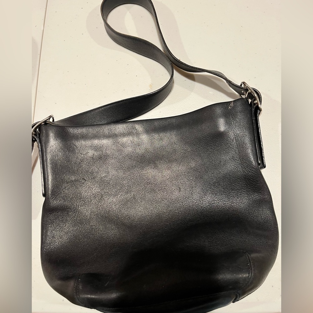 Coach black shoulder bag